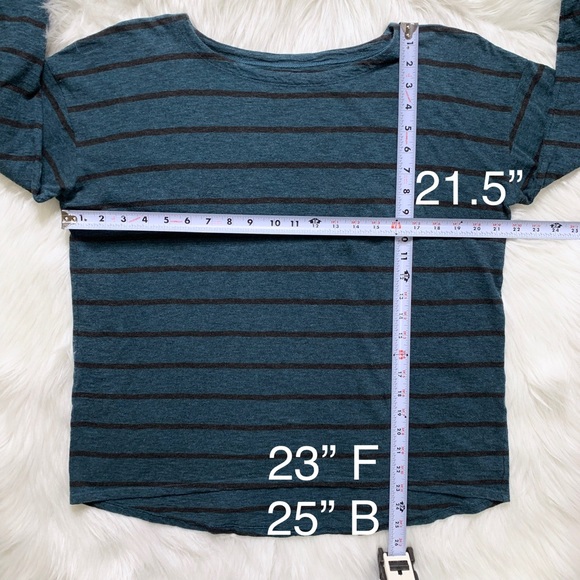 SOLD-Eileen Fisher Organic Cotton Striped Tee - Picture 8 of 8